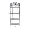 Black Metal 4 Shelf Kitchen Dining Bakers Rack Plant Stand Bookcase Storage Unit