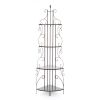 Ornate 4 Tier Metal Corner Bakers Rack Kitchen Dining Shelf