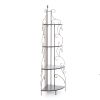Ornate 4 Tier Metal Corner Bakers Rack Kitchen Dining Shelf