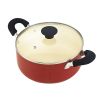 10 Piece Nonstick Ceramic Coating Cookware Set in Red