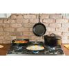5 Piece Cast Iron Cookware Set with Dutch Oven Griddle and Skillets Made in USA