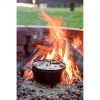 8 Quart Deep Seasoned Cast Iron Dutch Oven with Lid and Metal Handle