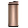 Gold Copper 13 Gallon Stainless Steel Kitchen Trash Can with Motion Sensor Lid