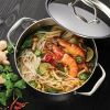 5 Quart Stainless Steel Dutch Oven with Lid   Oven and Cooktop Safe