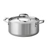 5 Quart Stainless Steel Dutch Oven with Lid   Oven and Cooktop Safe