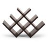 8 Bottle Mariposa Wine Rack Modern Design Dark Brown Finish