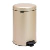 Stainless Steel 3 Gallon Kitchen Trash Can with Step on Lid in Champagne Gold