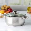 5 Quart Stainless Steel Dutch Oven with Glass Lid