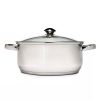 5 Quart Stainless Steel Dutch Oven with Glass Lid
