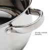5 Quart Stainless Steel Dutch Oven with Glass Lid