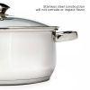 5 Quart Stainless Steel Dutch Oven with Glass Lid
