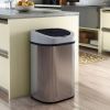 Stainless Steel 21 Gallon Kitchen Trash Can with Motion Sensor Lid