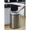 Stainless Steel 21 Gallon Kitchen Trash Can with Motion Sensor Lid