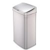 Silver 13 Gallon Stainless Steel Kitchen Trash Can with Motion Sensor Lid