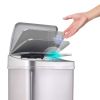 Silver 13 Gallon Stainless Steel Kitchen Trash Can with Motion Sensor Lid