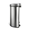 Dual Stainless Steel 18 Gallon Trash Can Recycle Bin with Motion Sensor Lid