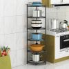 65 inch Freestanding Heavy Duty Corner Pot Rack 6 Tier Kitchen Shelf