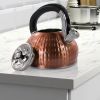 3 Liter Stainless Steel Whistling Teapot Kettle in Copper