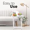 Set of 2   Folding TV Tray Table in White Wood Finish